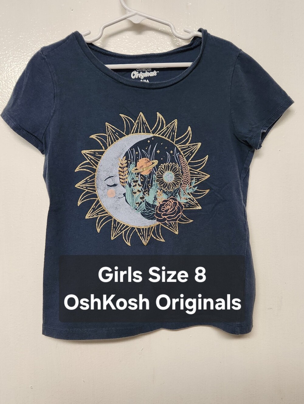 Girls Size 8 Graphic Tee Short Sleeve Shirt OshKosh Originals